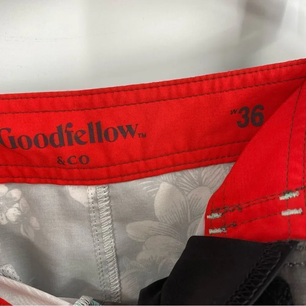 GoodFellow & Co Men’s Color Block Board Shorts Swim Trunks size 36